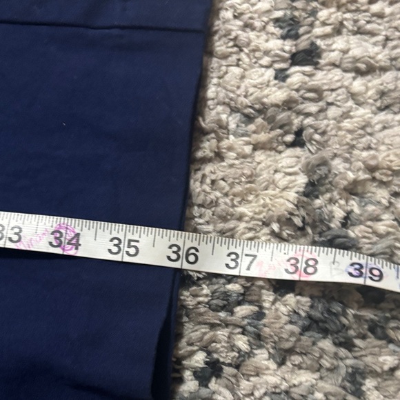 LOFT Deep Blue Dress Capri Wide Leg Pants - Picture 9 of 11